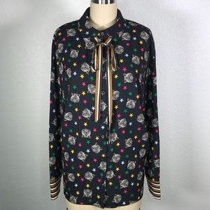 Eloquii Toonces the Cat Blouse